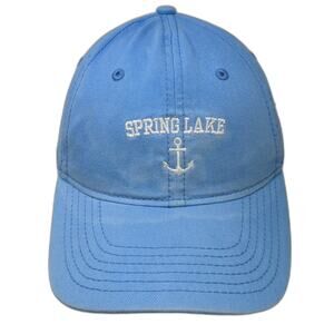 Blue 84 Baseball Cap Blue One Size Spring Lake Anchor Cotton Embroidered Hat
